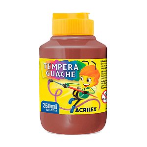 TINTA GUACHE 250 ML MARROM-ACRILEX UN
