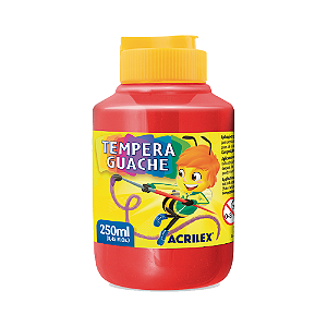 TINTA GUACHE 250 ML VERMELHO FOGO ACRILEX UN