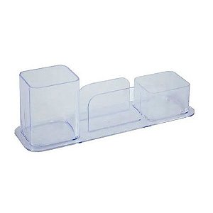 PORTA CANETA TRIPLO DELLOCOLOR CRISTAL DELLO UN