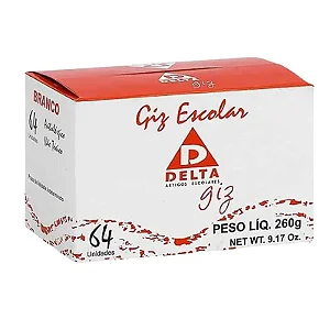 GIZ ESCOLAR BRANCO DELTA CX COM 64U 260G