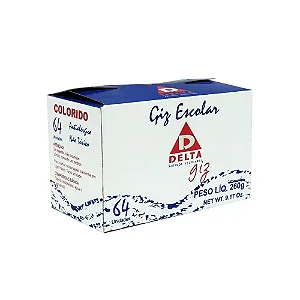 GIZ ESCOLAR COLORIDO DELTA 64U 260G