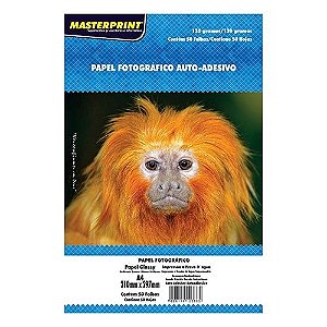 PAPEL INK JET FOTOGRAFICO AUTO ADESIVO 130G A4 50FLS MP UN MASTERPRINT