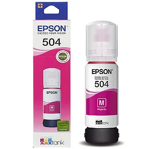 CARTUCHO REFIL DE TINTA EPSON 504 MAGENTA