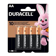 PILHA DURACELL ALCALINA PALITO AA C/4 DURECELL