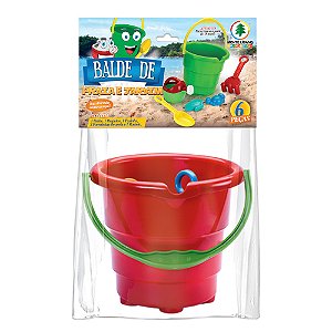 Balde de Praia e Jardim 6 Peças Colorido