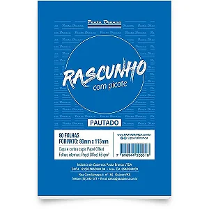BLOCO PARA RASCUNHO COM PICOTE COM PAUTA 80FLS - OFICIO