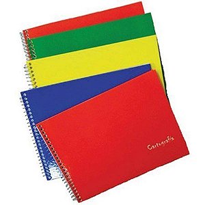 CADERNO CARTOGRAFIA ESPIRAL CAPA DURA 48FLS