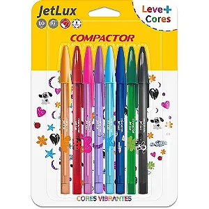 CANETA ESFEROGRAFICA JET LUX III 1,0MM - CORES VARIADAS