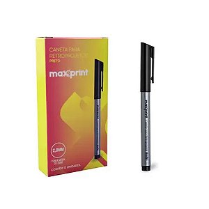 CANETA RETROPROJETOR 2,0 MM PRETO