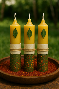 Vela "Prosperidade e Dinheiro" (Atraia a energia do dinheiro)