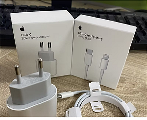 Carregador 20w usb-c Power adaptador usb-c to Lightning cabo compatível iPhone