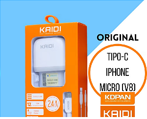 Carregador de parede kaidi duplo USB