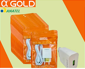 Carregador de parede A'GOLD usb para tipo-c