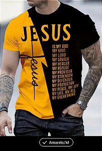Camisa masculino estampa amarelo