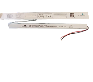 Fonte Driver Slim 60w 12v 5a Ip20 Fita Led 9366 - Gaya