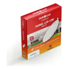 Painel Led 12W de Embutir Redondo Multitensão 6500K 03208 Ourolux
