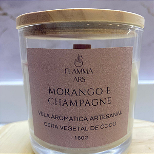 Vela Aromática Morango com Champagne 180g
