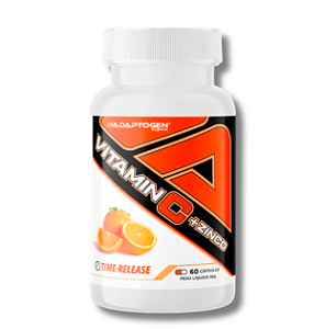 VITAMINA C + ZINCO POTE 60 CÁPSULAS - ADAPTOGEN SCIENCE