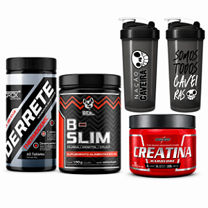 KIT EMAGRECEDOR DERRETE + B SLIM + CREATINA 150G + BRINDE