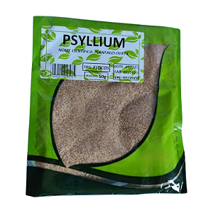 Psyllium Flocos 50g – Fibra Natural para Intestino, Saciedade e Controle da Glicose