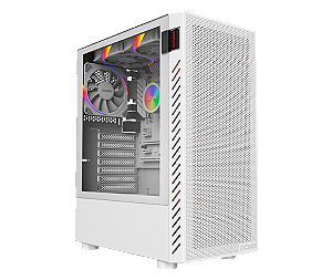 Gabinete Gamer Bolter White Ghost - Lateral Em Vidro - Pcyes - Gbwgpbr [F018]
