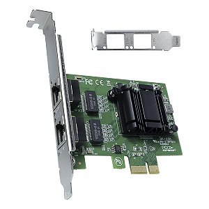 Placa De Rede Dual Port 10/100/1000 Pci-e Com Suporte Low Profile Prv2p1000e [F018]