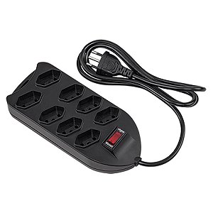 Protetor Eletronico C/8 Tomadas Epe 1008 Preto 4824004 [F018]