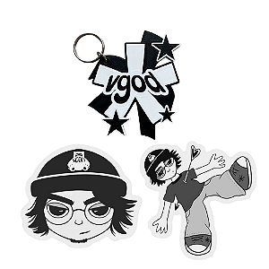 Chaveiro + Adesivos - Virgingod*