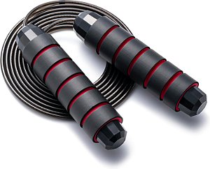 Corda de Pular Profissional Speed Rope ZAVIX – Ajustável, Antienrosco, Aço Inoxidável