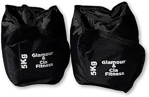 Par de Caneleiras Tornozeleiras de Peso 5kg - Glamour & Cia Fitness