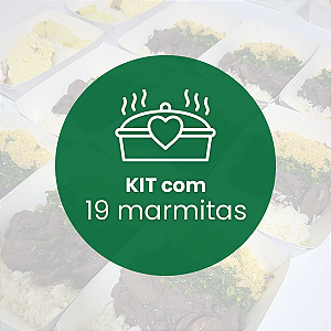 Kit com 19 marmitas