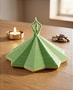 Bailarina Fidget Toy & Escultura Sensorial 3D – Objeto Antiestresse e Decorativo