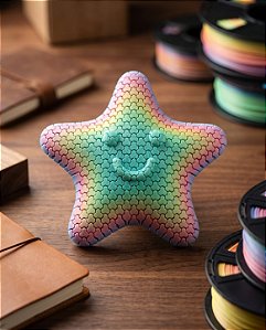 Estrela do Mar Articulada Fidget Toy 3D – Brinquedo Sensorial Arco-Íris e Antiestresse