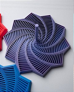 Escultura Cinética & Fidget Toy Giratório Mandala 3D – Objeto Antiestresse Geométrico