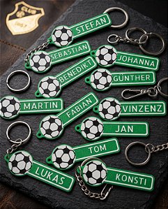Chaveiro Personalizado 3D Bola de Futebol com Nome para Time e Lembrancinhas