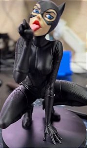 Estátua Mulher-Gato (Catwoman) Colecionável 3D – Action Figure DC Comics