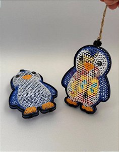Caixinha Pinguim Porta-Doces 3D – Lembrancinha de Festa Infantil e Natal Articulada