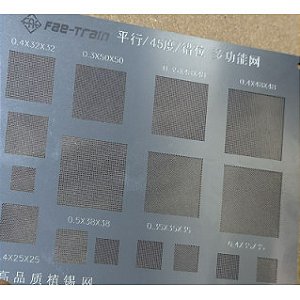 stencil universal furos quadrados excelente