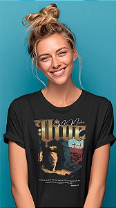 Camiseta Cristã - Ele Vive | Leão da Tribo de Judá