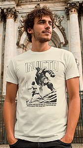 Camiseta Masculina Cristã Invicto – Davi e Golias, Estampa Impacto
