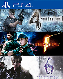 Resident Evil Pacote Triplo (4 + 5 + 6) PS4 Mídia Digital