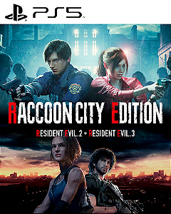 RESIDENT EVIL RACCOON CITY EDITION (2+3 REMAKE) PS5 Mídia Digital