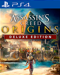 ASSASINS CREED ORIGINS DELUXE EDITION PS4 MÍDIA DIGITAL