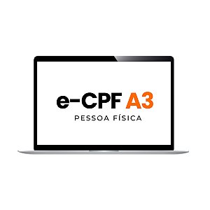 Certificado Digital e-CPF A3 em Nuvem com 1 Ano de Validade