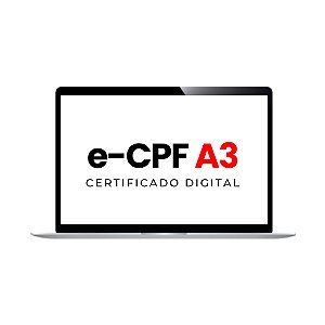 Certificado Digital e-CPF A3 em Nuvem com 1 Ano de Validade