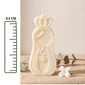 Vela Nossa Senhora Aparecida em Cera 100% Vegetal