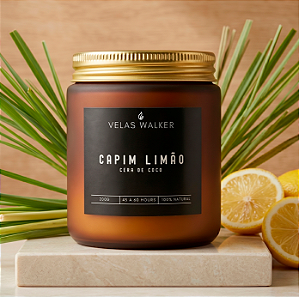 Vela Reserva Fosco 200g Capim Limão