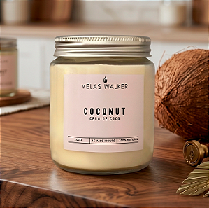 Vela Reserva Transparente 200g CocoNut