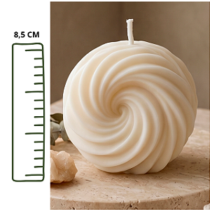Vela Espiral em Cera 100% Vegetal