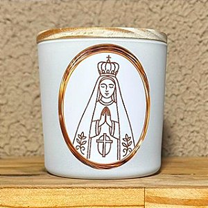 Vela Nossa Senhora - 190g Tampa Madeira